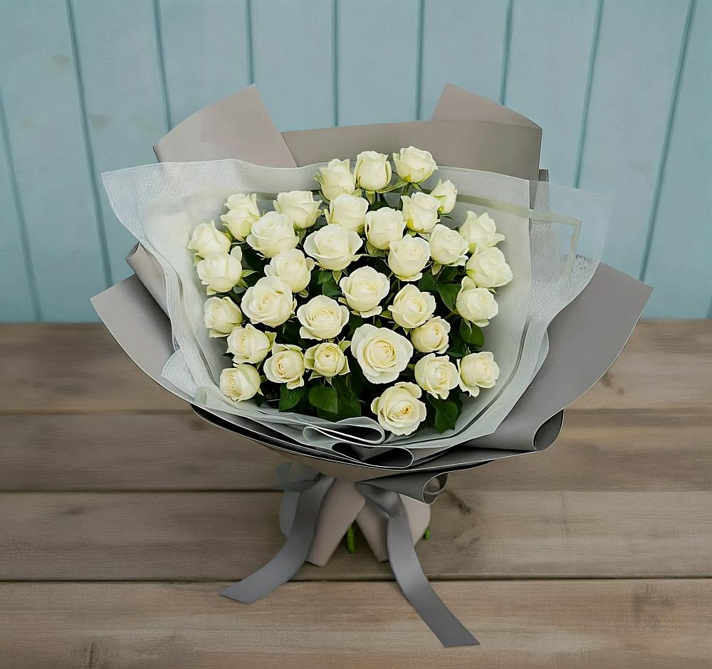 Букет Белоснежная нежность в Даховской