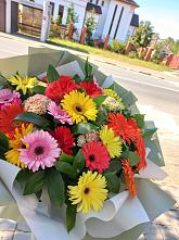 Букет цветов из:  Герберы #REPLACE_PRED# Даховской